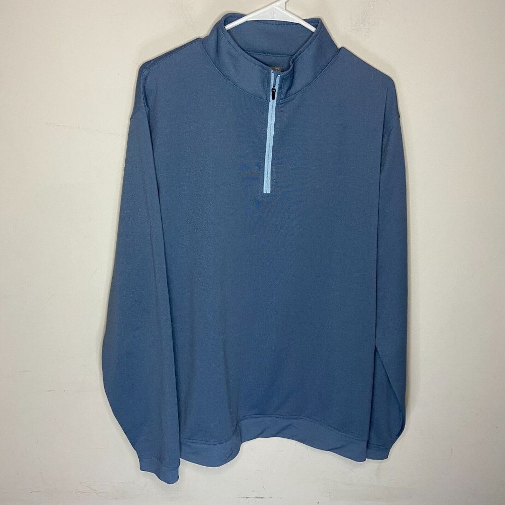 Men's Blue Quarter-Zip Shirt
